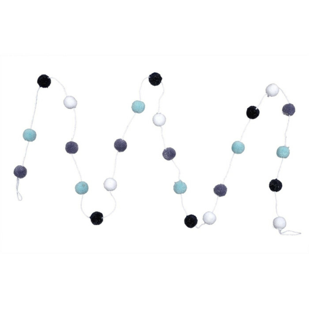 Guirlande 24 pompons boule garçon 2m multicolore