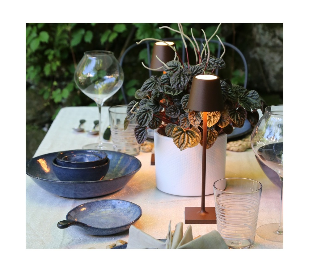 Lampe à poser poldina micro - bronze