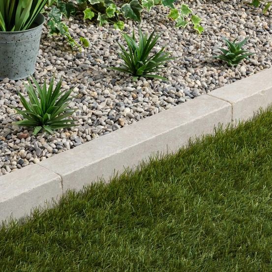Bordure de jardin pierre d'egypte beige 50x8x8 cm (lot de 20 bordures soit 10 mètres) - ro'ma nature