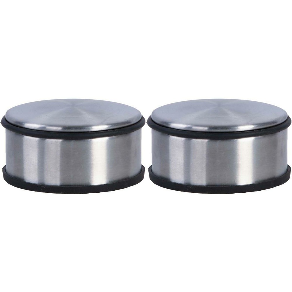 Cale-porte rond en acier inoxydable (lot de 2)