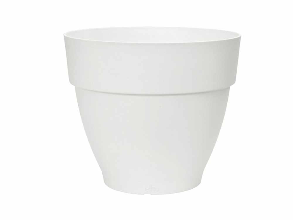 Pot de fleurs rond vibia - plastique réservoir - ø 40 - blanc