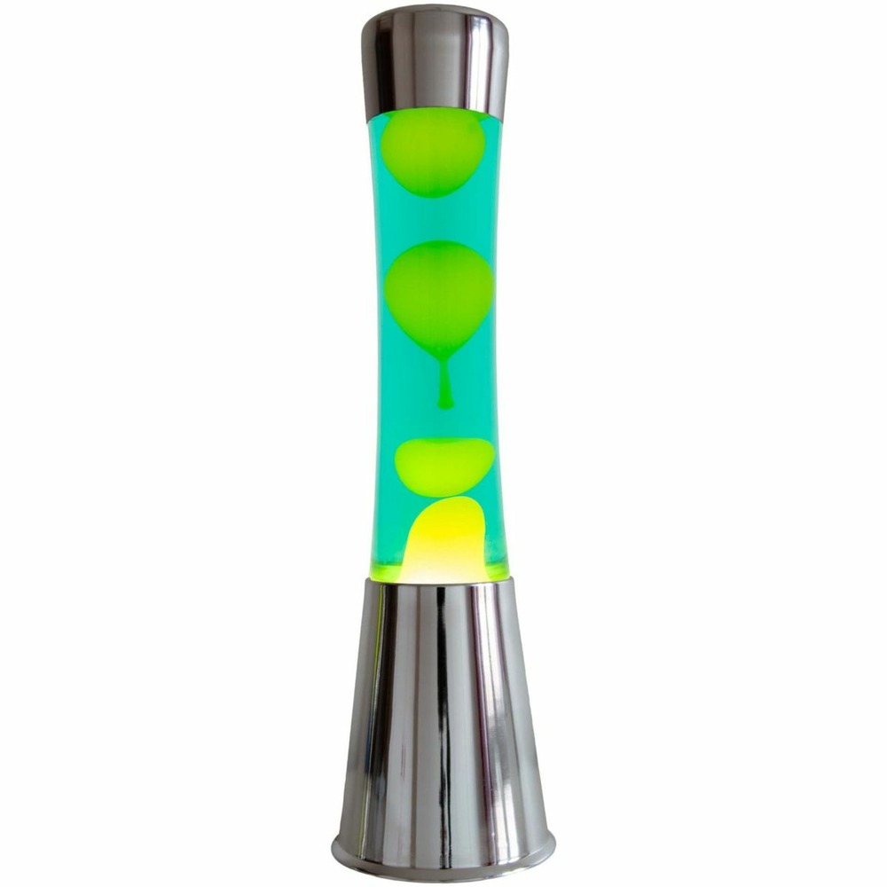 Lampe à poser en métal et verre lave