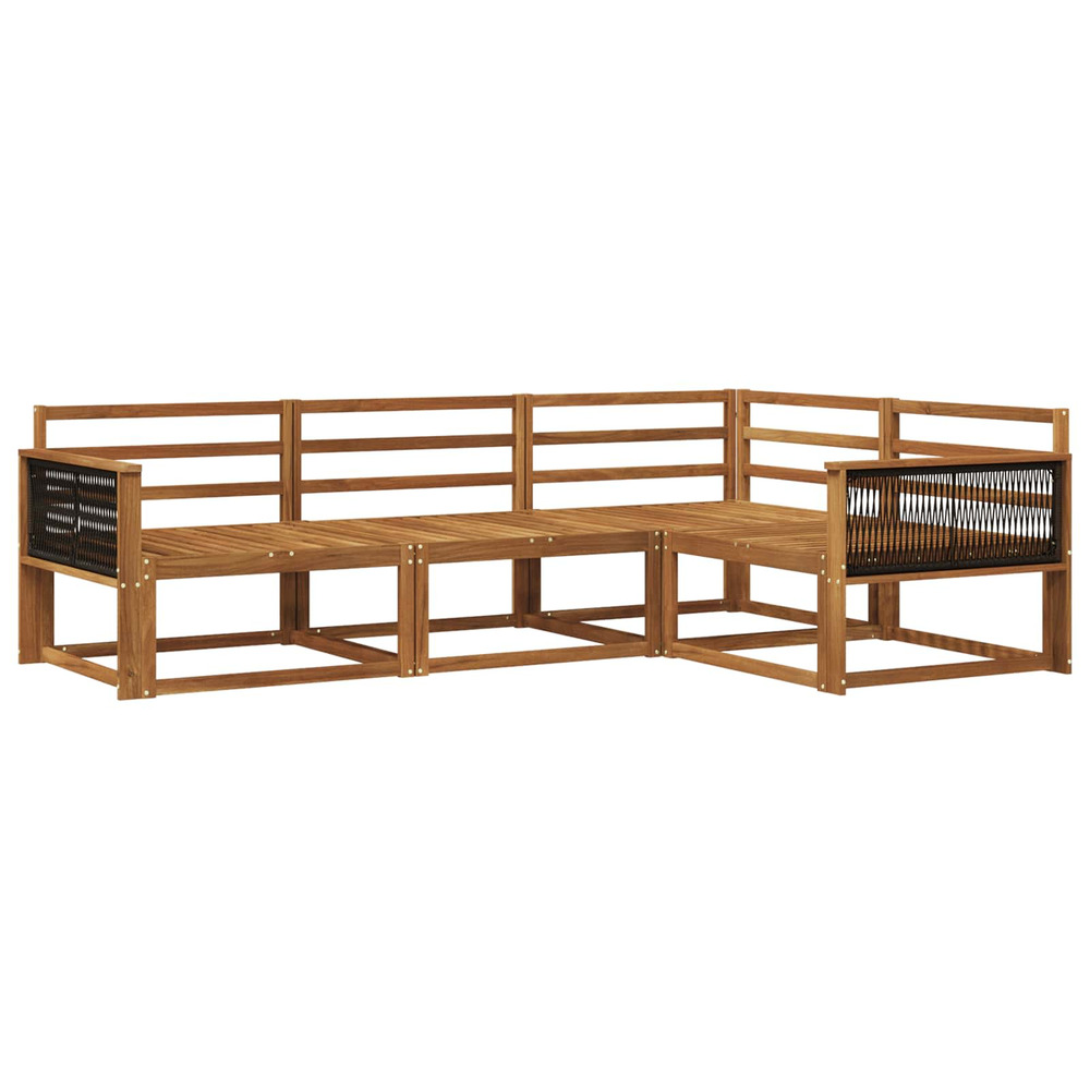 Ensemble de canapés d'extérieur 4 pcs naturel