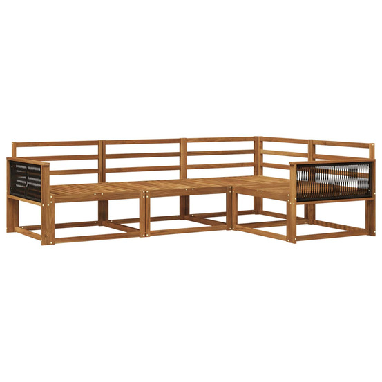 Ensemble de canapés d'extérieur 4 pcs naturel