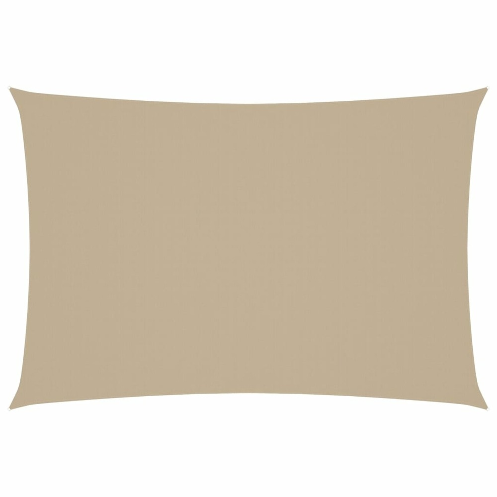 Voile de parasol tissu oxford rectangulaire 3x5 m beige