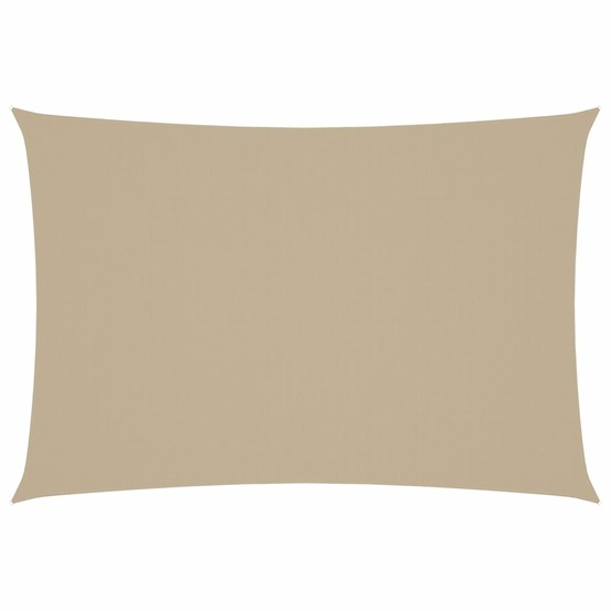 Voile de parasol tissu oxford rectangulaire 3x5 m beige