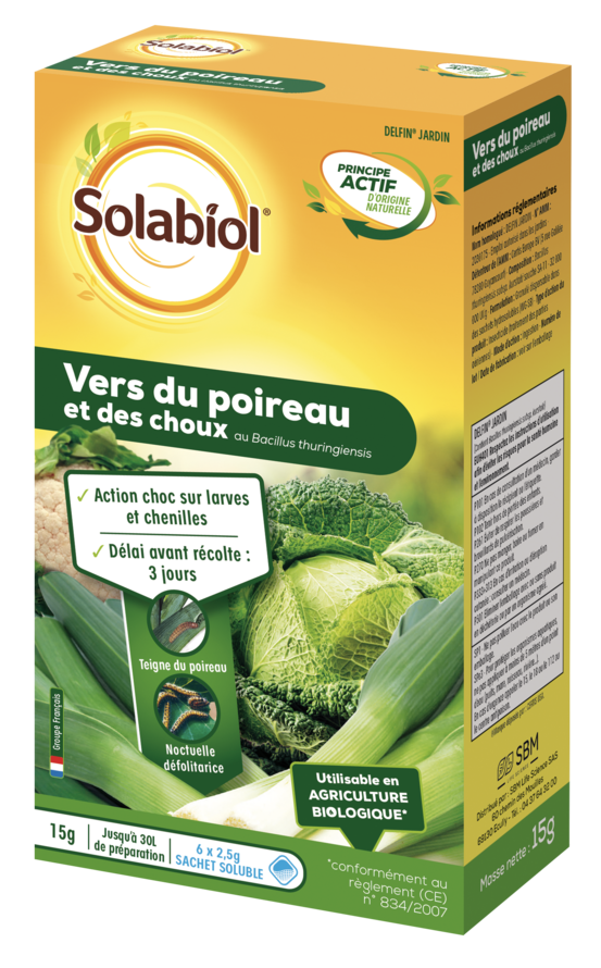 Sopoir15 -vers du poireau & choux - 15g - action choc - insecticide