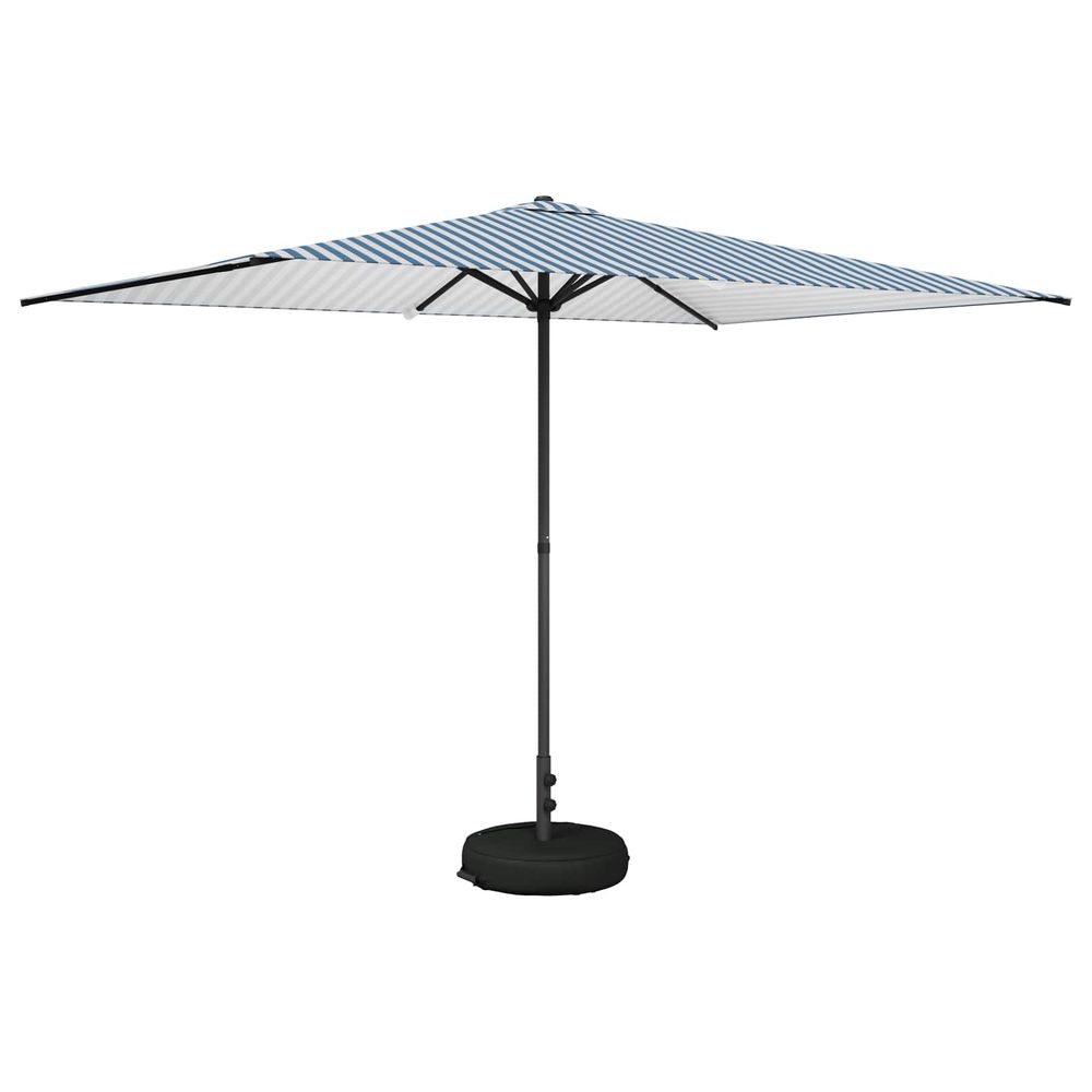 Parasol de jardin avec base 200 x 300 cm polyester