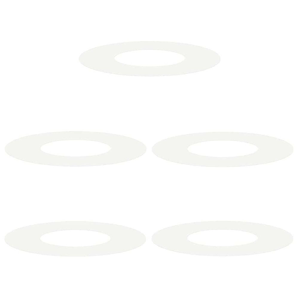 Adapté pour anneaux d'arbre plats 5 pc blanc ø30/60 cm acier
