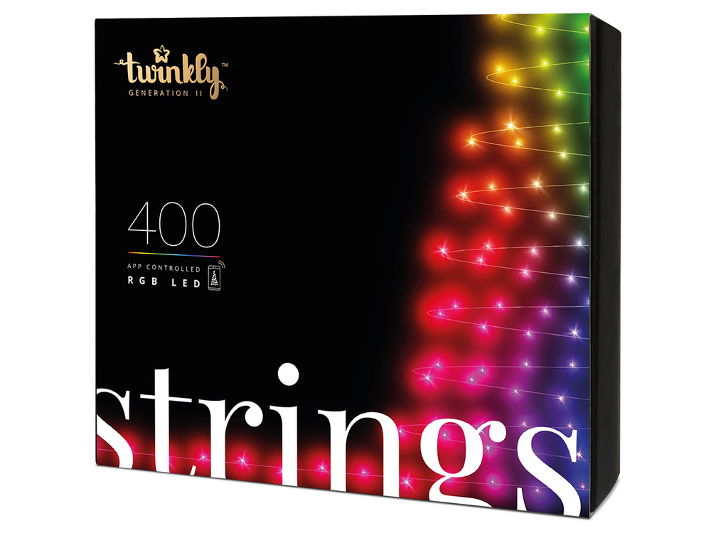 Guirlande lumineuse connectée 400 leds rgb 32m pour sapin de noël - twinkly