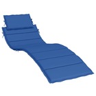Coussin de chaise longue bleu royal 186x58x3 cm tissu oxford