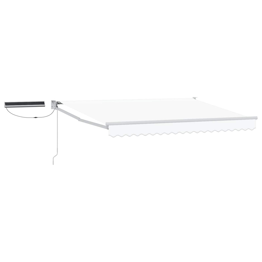 Auvent rétractable électrique blanc 3,5 x 2,5 m