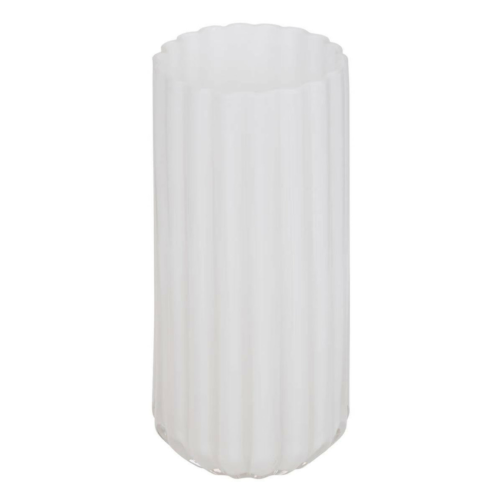 Vase strié en verre 