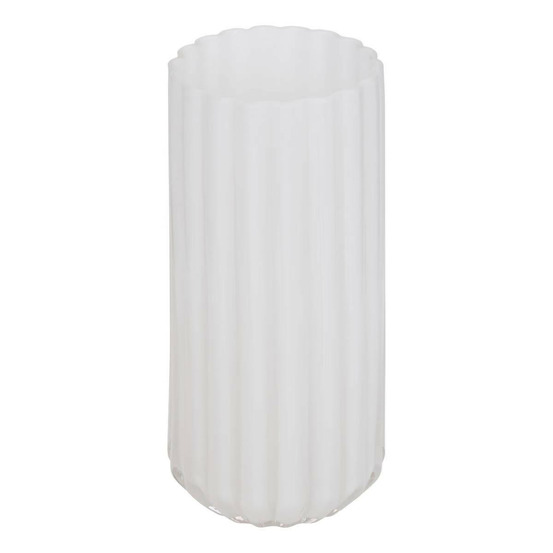 Vase strié en verre