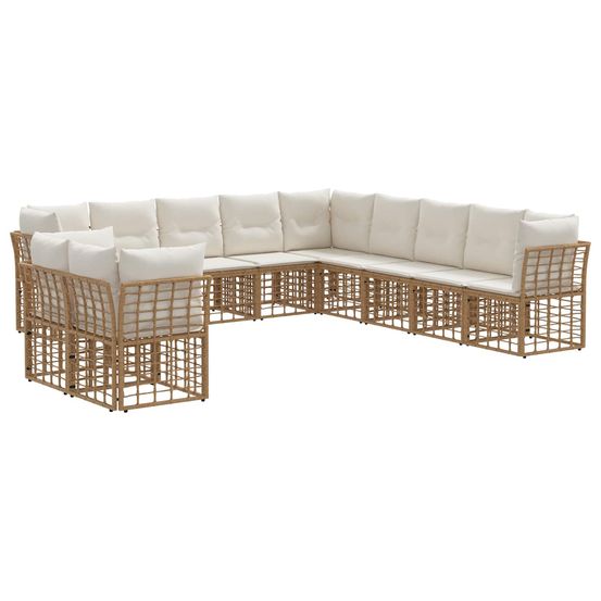 Ensemble de canapés d'extérieur naturel polyester