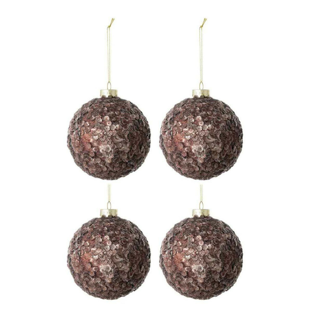Lot de 4 boules de noël 