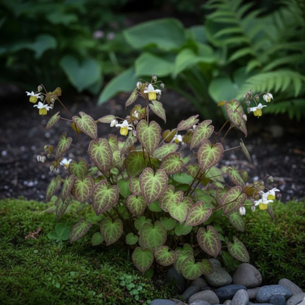 Fleur des elfes sulphureum, epimedium lot de 5 godets