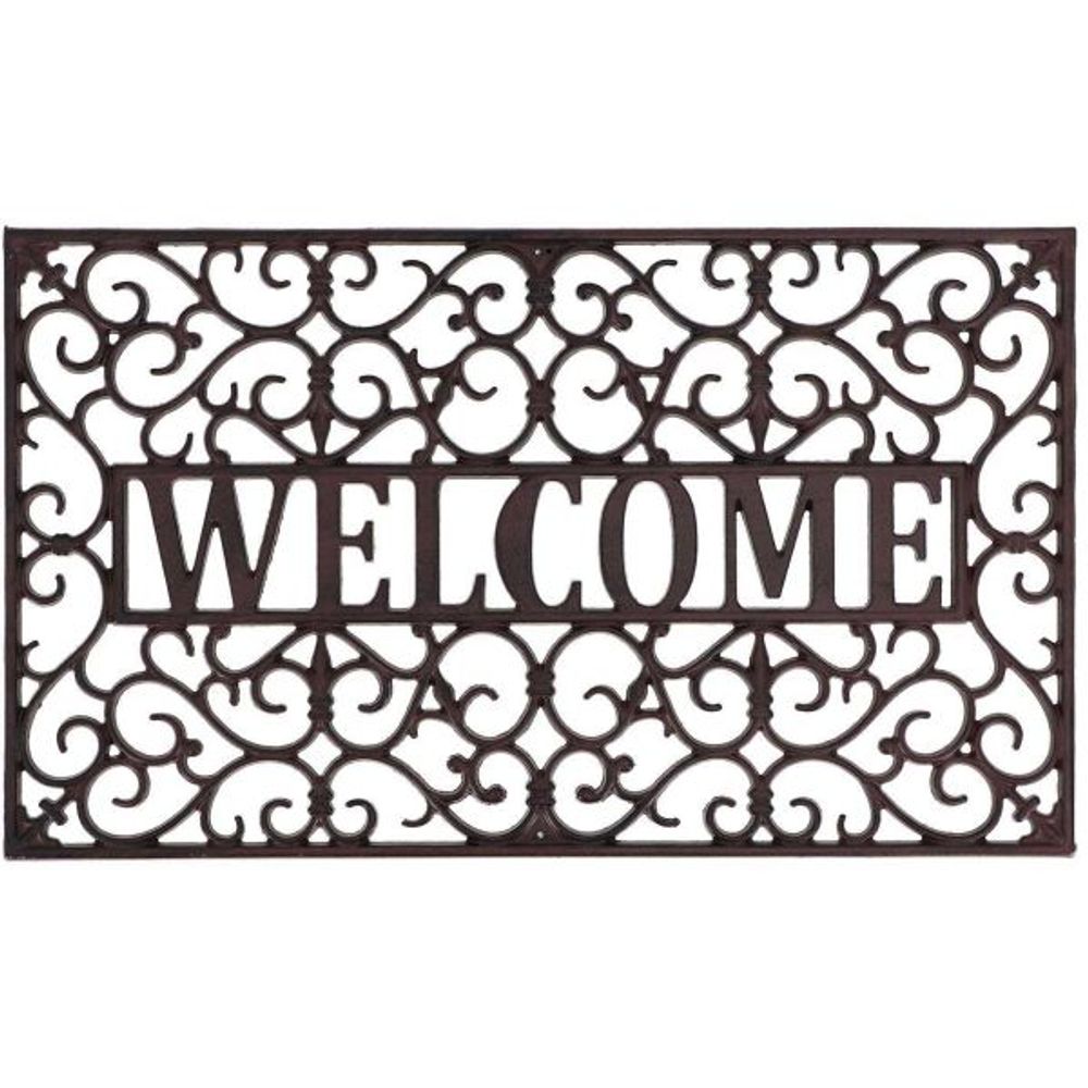 Paillasson en fonte rectangulaire welcome