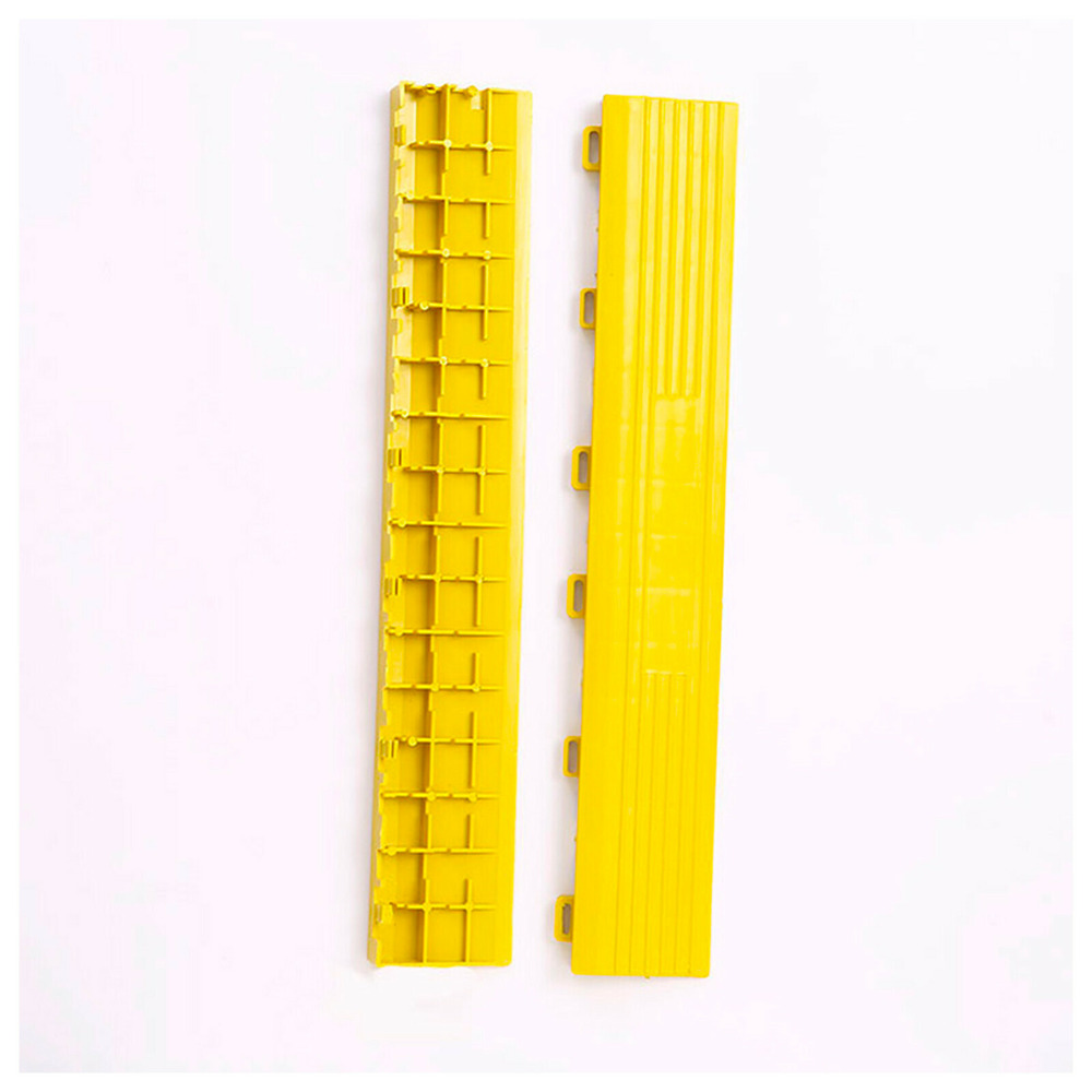 Lot de 2 bordures biseautées pour dalles clipsables ajourées mosaik aero - jaune