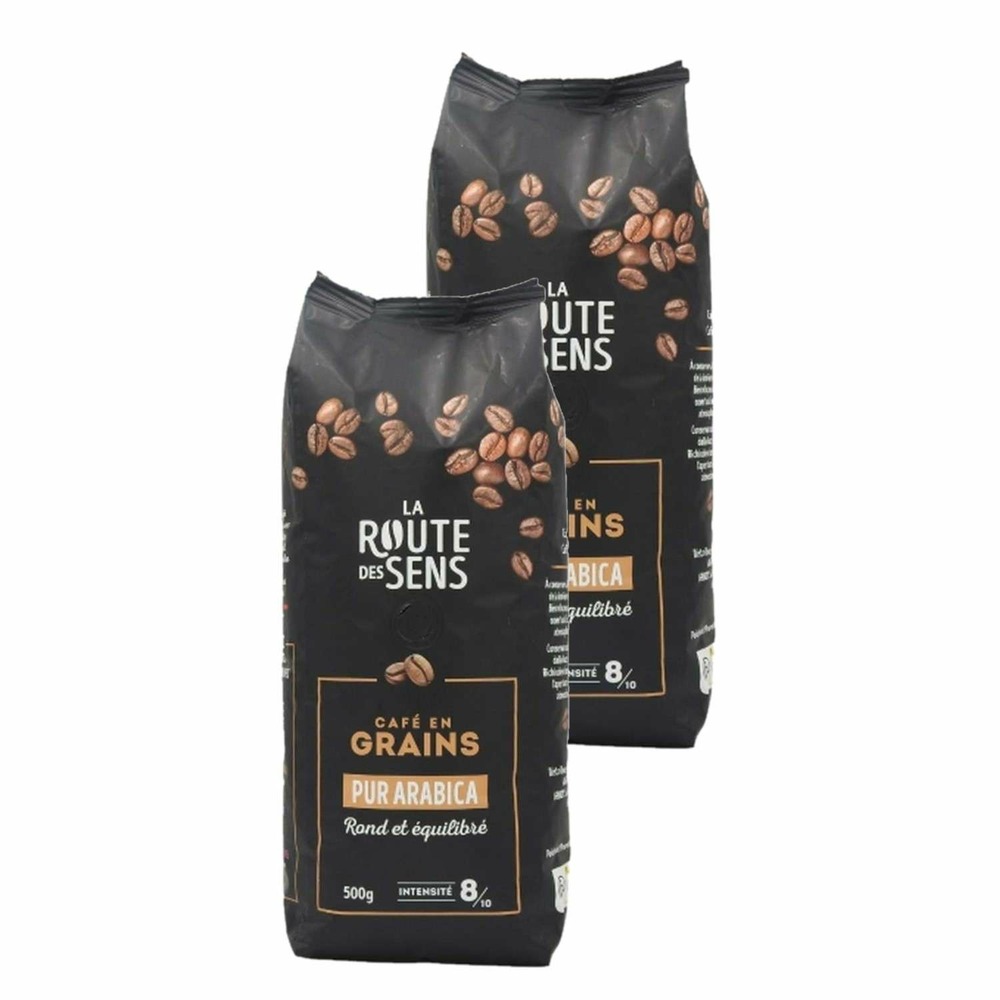 Café en grains 100% arabica - la route des sens