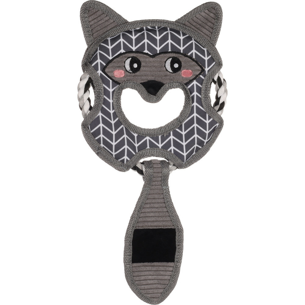 Jouet jokko avec corde gris 18 x 39 x 2 cm pour chien