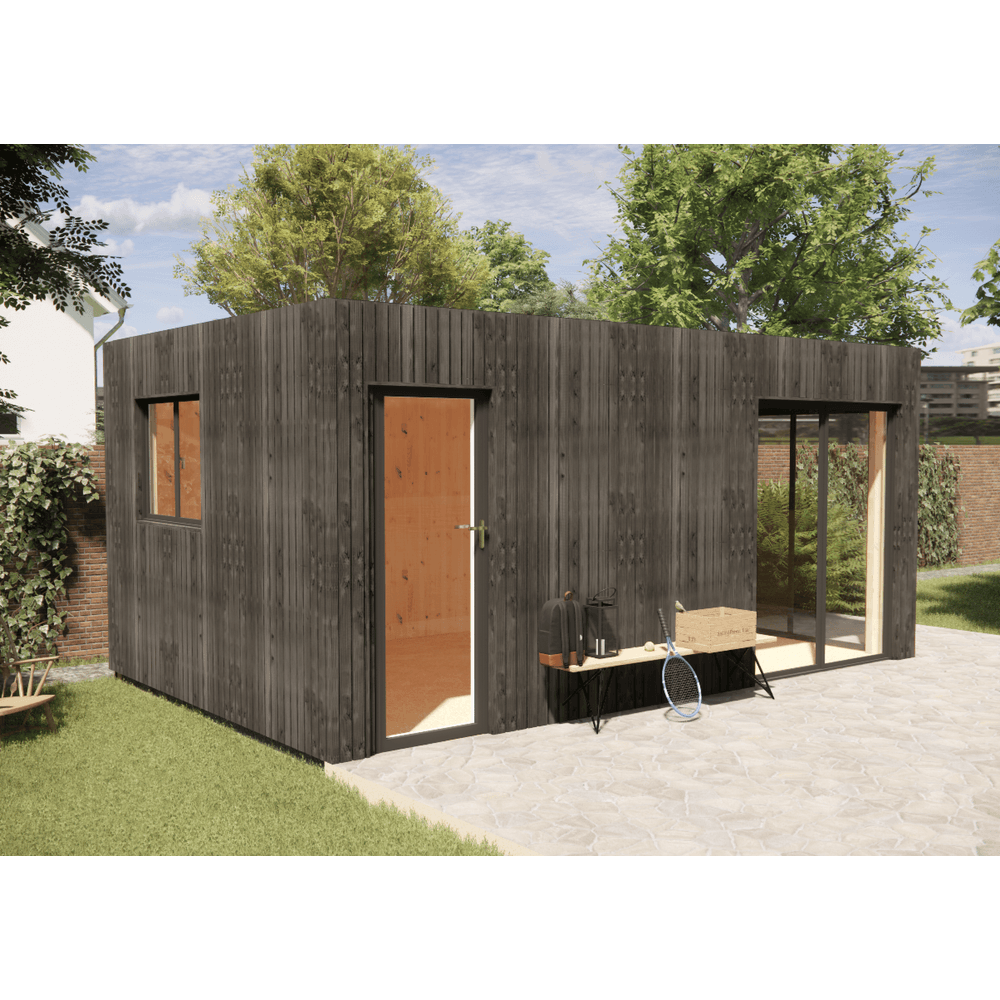 Dépendance jardin sans permis en bois 5,5 x 3,5 x 2,7 m
