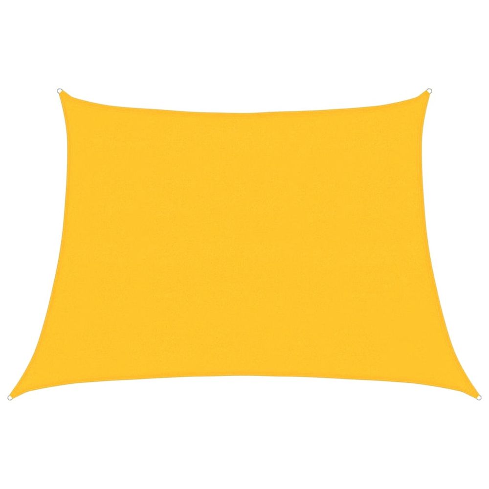 Voile d'ombrage 160 g/m² trapèze jaune 4/5x3 m pehd