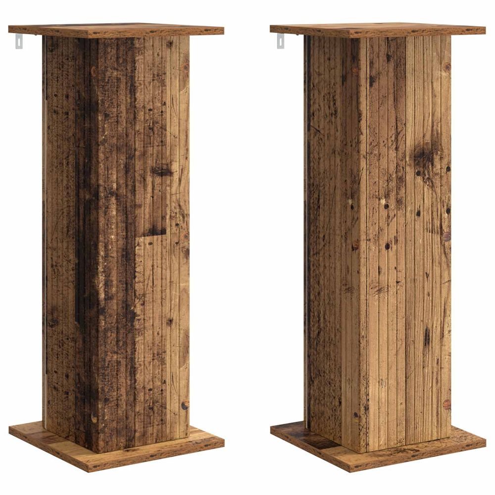 Support de plante 2 pc bois ancien 30,5 x 30 x 80,5 cm
