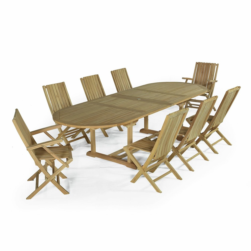 SALON JARDIN TECK MALTE-(783918)