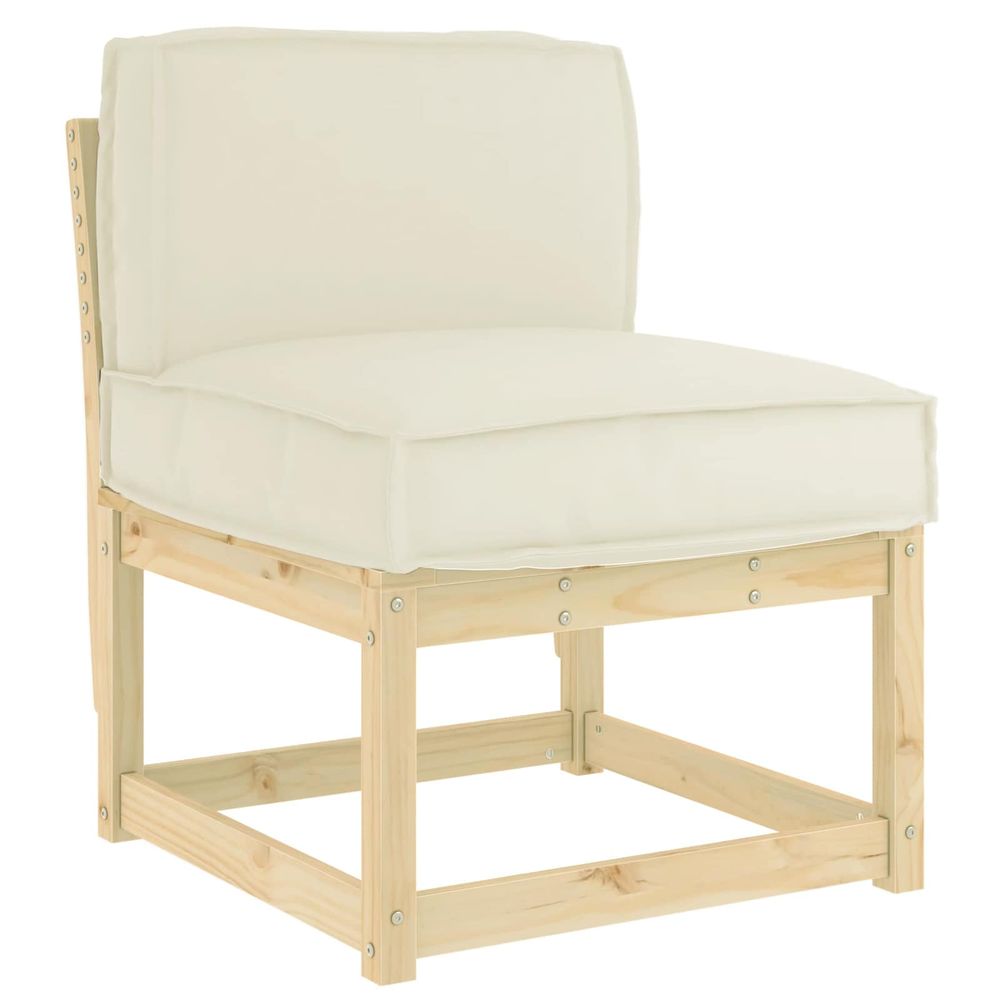 Coussin crème 60 x 40 x 12 cm tissu oxford