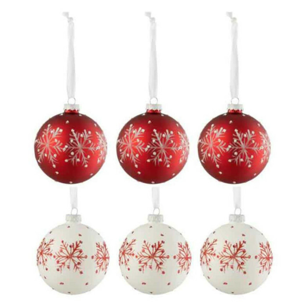 Lot de 6 boules de noël 