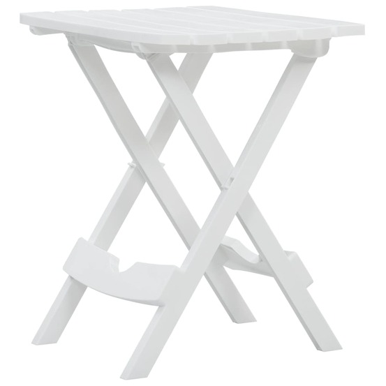 Table pliable de jardin 45,5x38,5x50 cm blanc