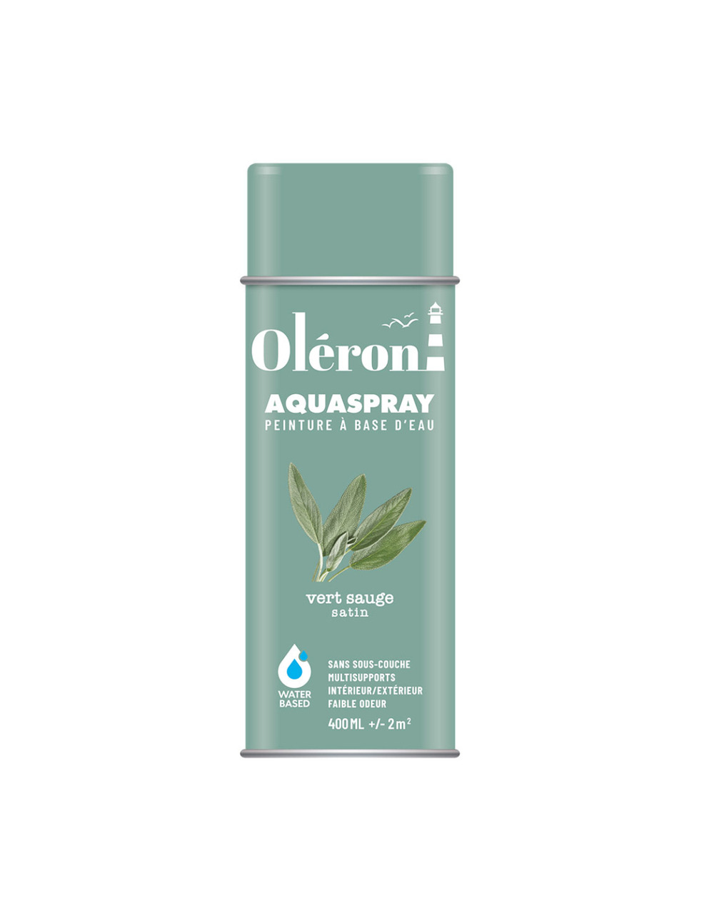 Aérosol technima aquaspray oléron vert sauge satiné 400ml - technima