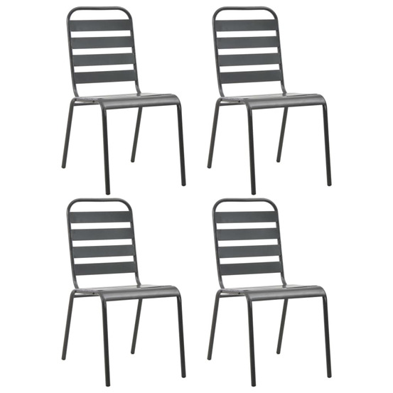 Chaises d'extérieur 4 pcs Design Ã