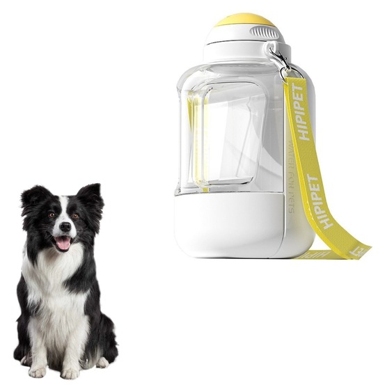 Gourde pour chien avec nourriture