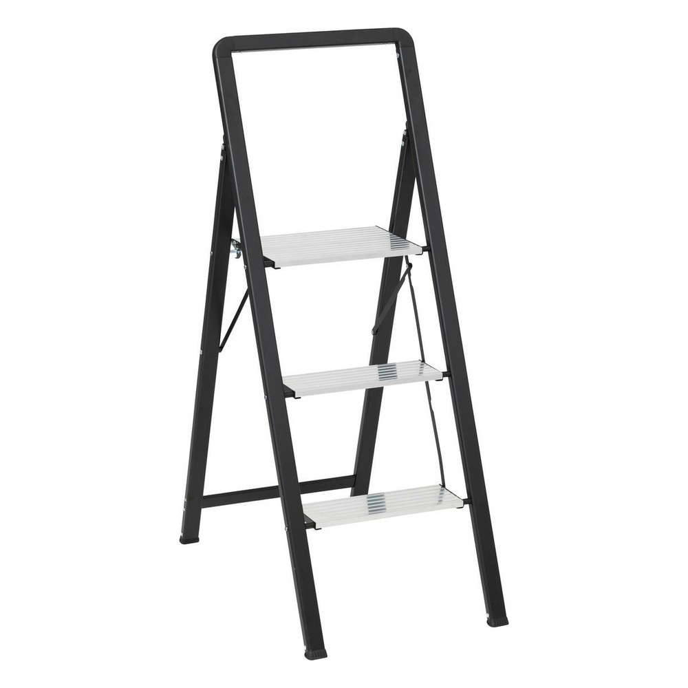 5five - marchepied en aluminium gris 3 marches h105cm