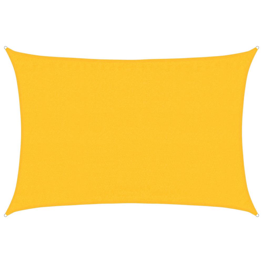 Voile d'ombrage 160 g/m² rectangulaire jaune 3,5x5 m pehd