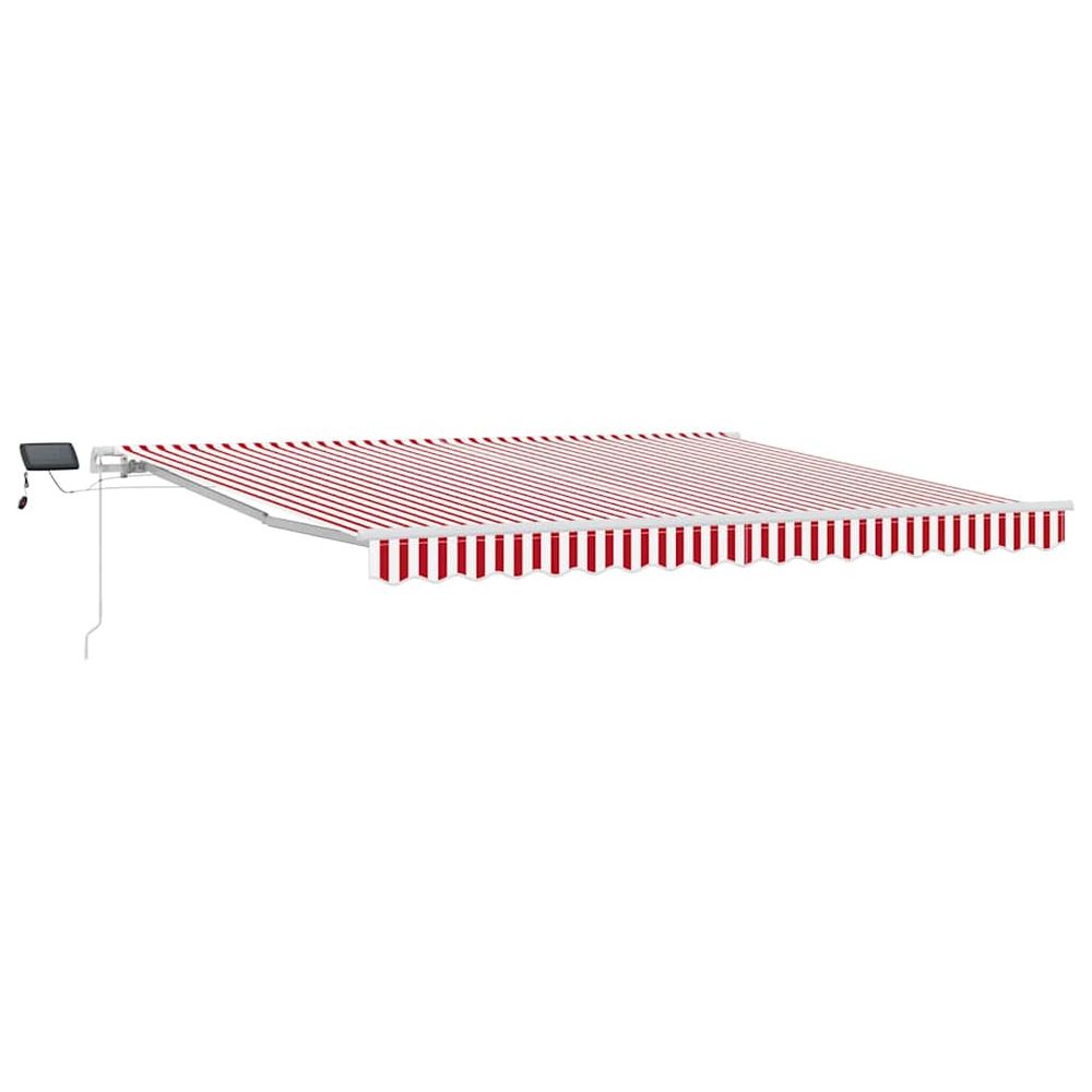 Auvent rétractable avec led solaire