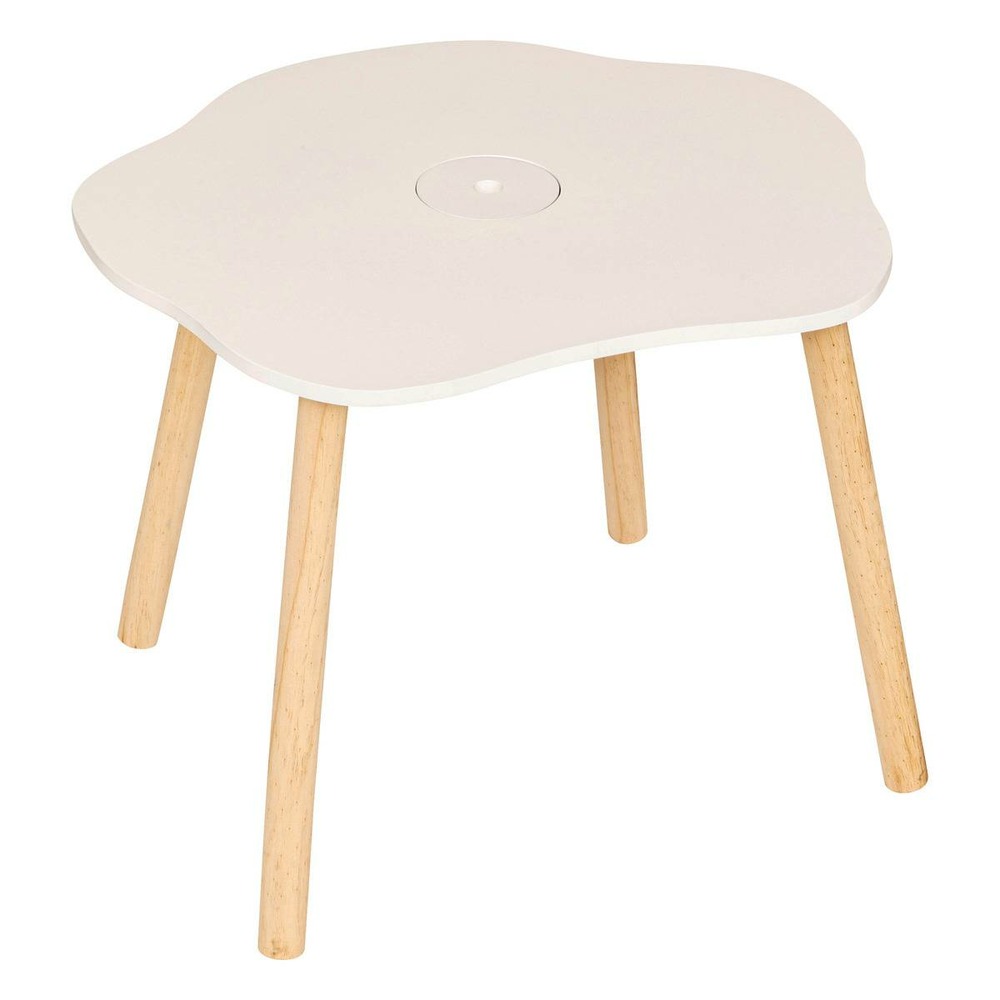 Table d'appoint enfant douceur blanc 54x42cm
