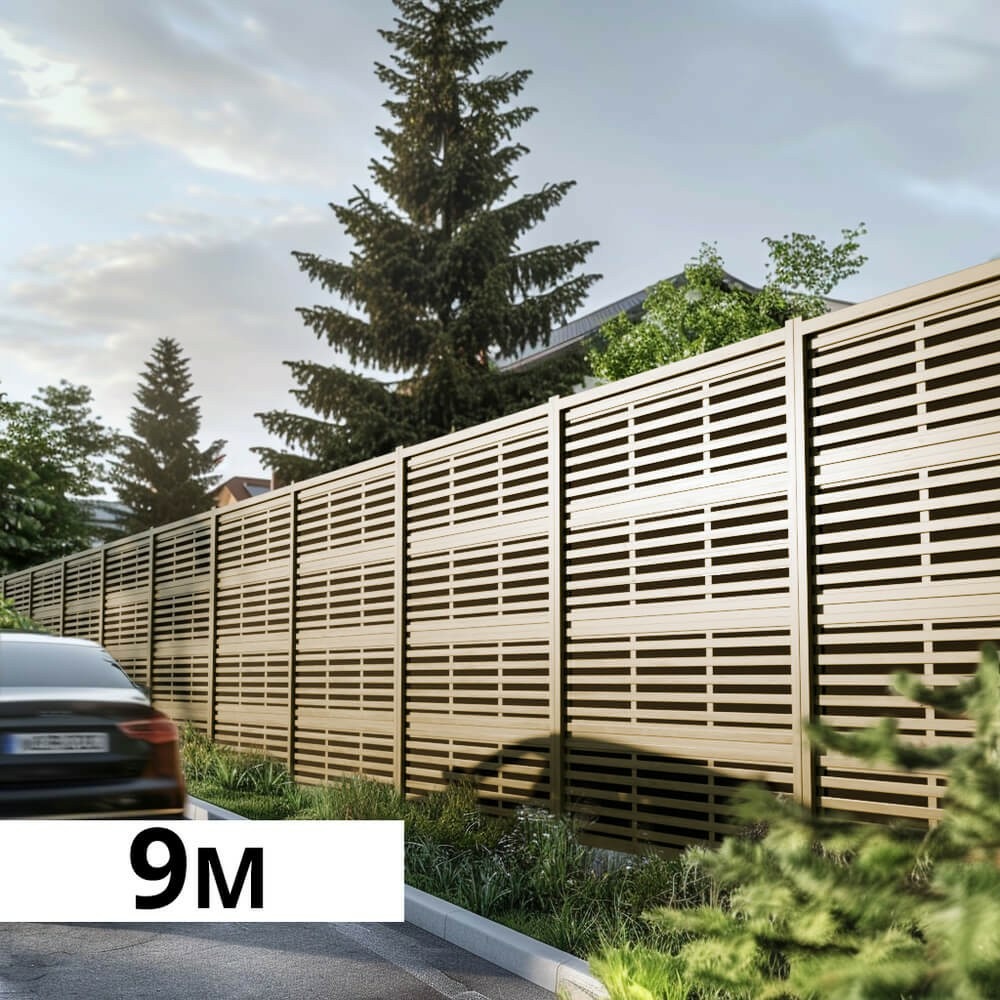 Mur anti-bruit bois 8,8x2,4m absorb - clôture réduction sonore ...
