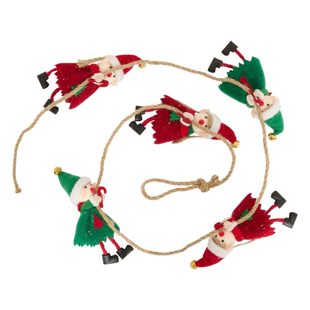 Guirlande 5 lutins grimpeurs 1,4m