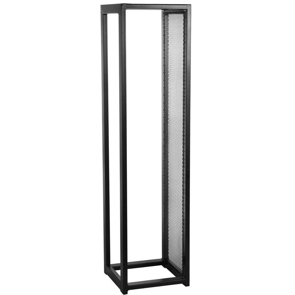 Porte-bûches design vertical en acier 120 cm