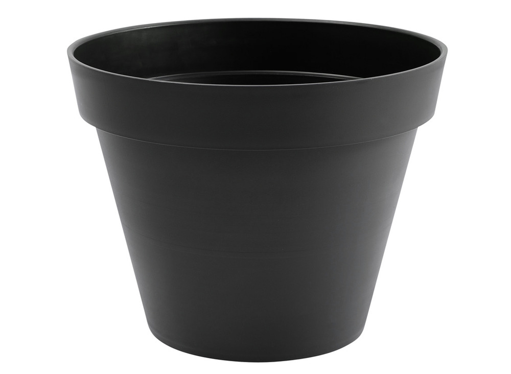 Pot de fleur rond toscane ø 40 x h. 32 cm - anthracite