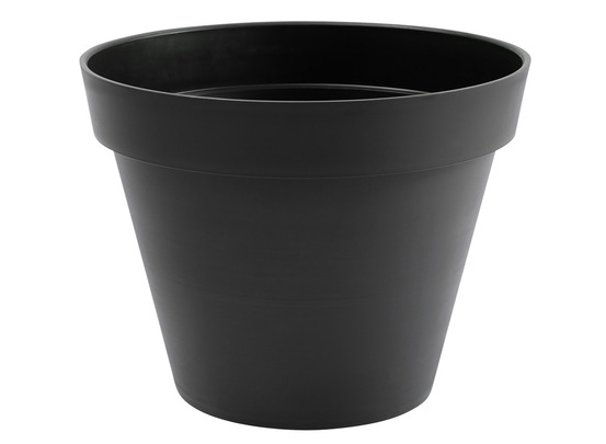 Pot de fleur rond toscane ø 40 x h.32 cm - anthracite