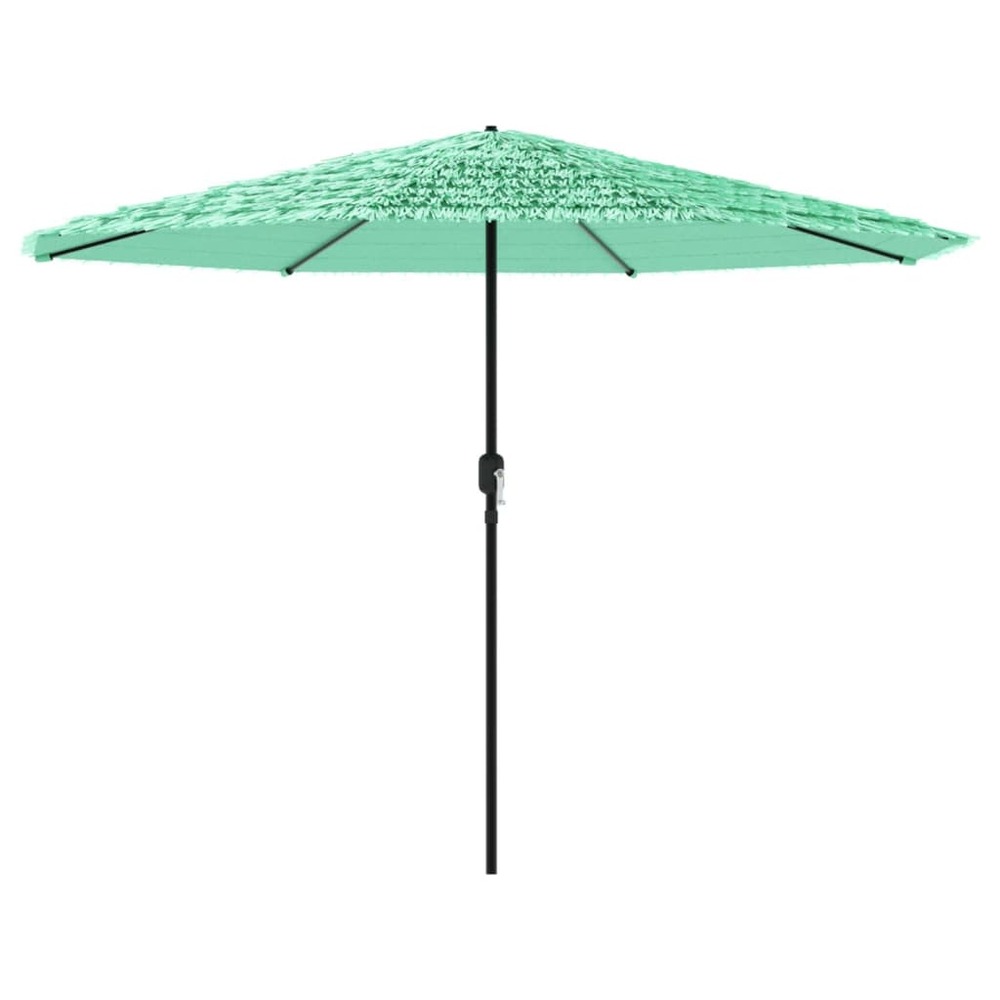 Parasol de jardin avec mât en acier vert 324x324x247 cm