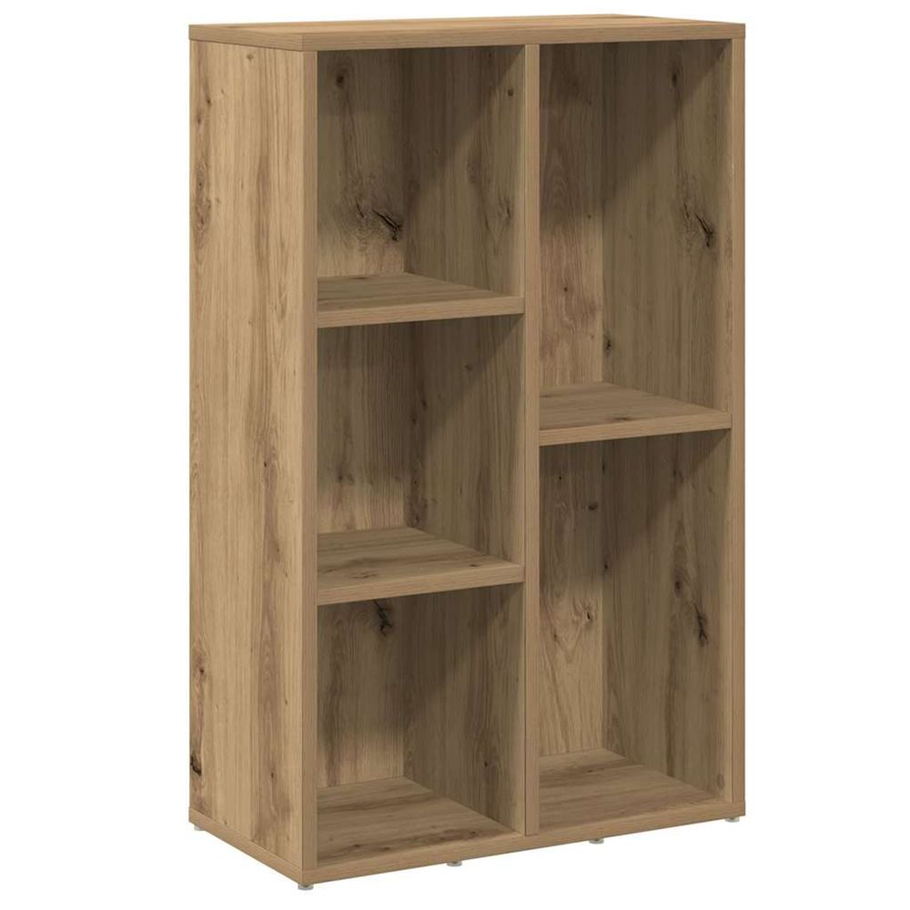 Bibliothèque chêne artisanal 50x25x80 cm bois d'ingénierie