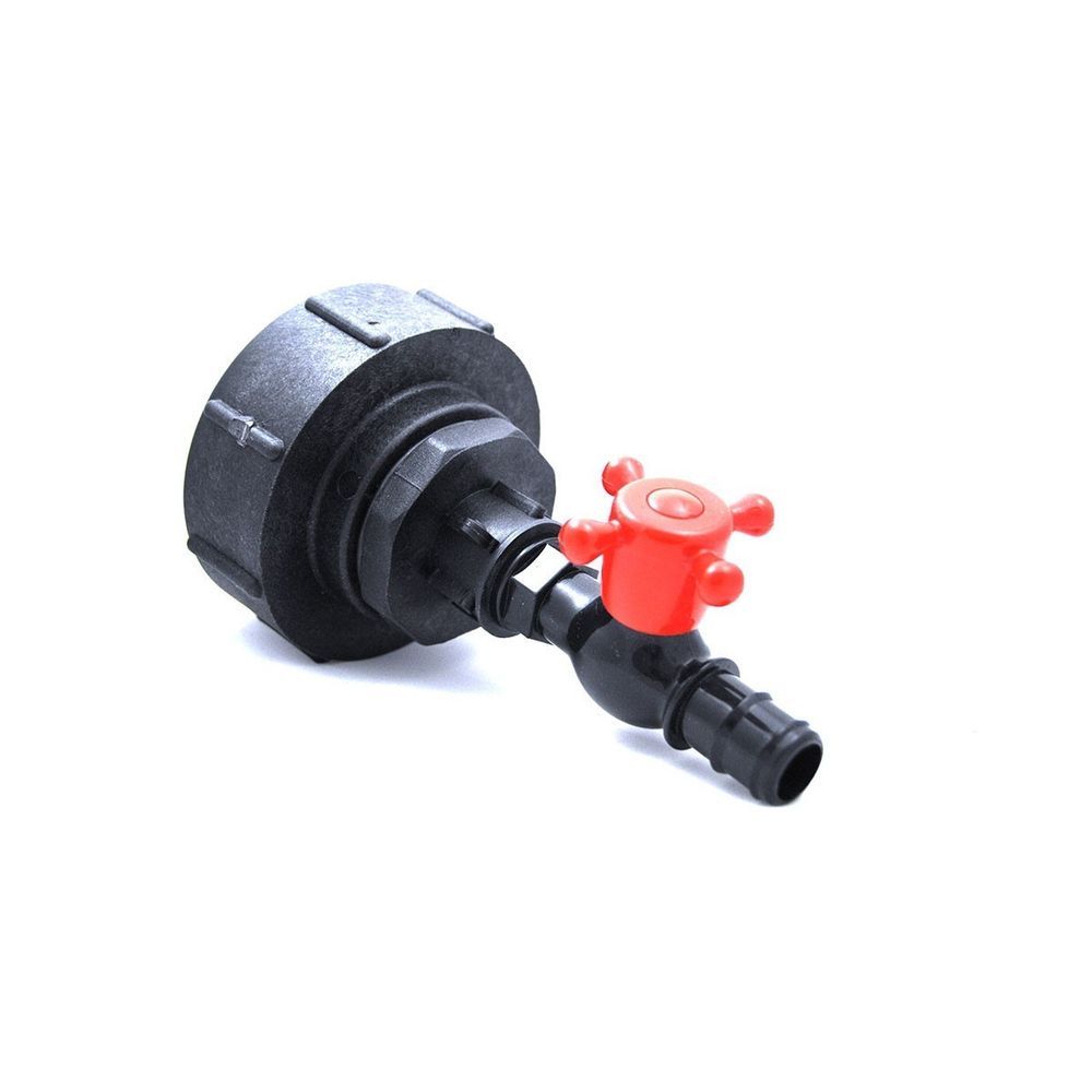 Raccord s100x8 femelle -robinet jardin droit 1/4 de tour