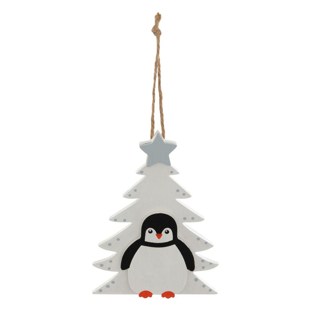 Sdn bois penguin sapin bl 13cm