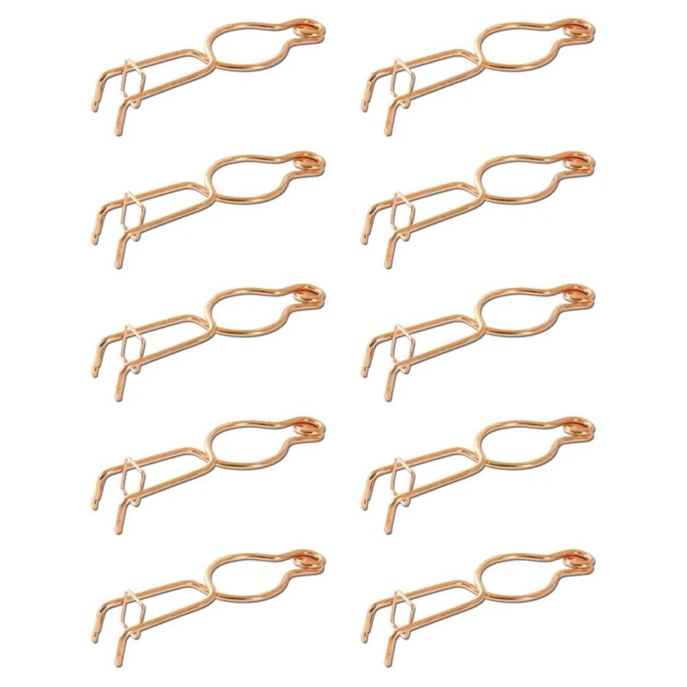 Lot de 10 pièges à taupe fil rond acier cuivré