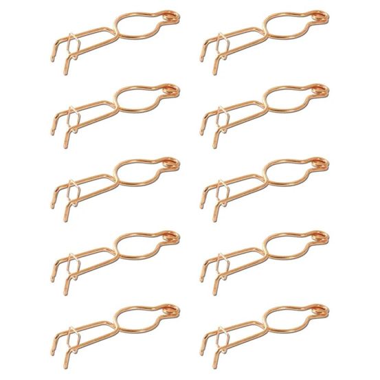 Lot de 10 pièges à taupe fil rond acier cuivré